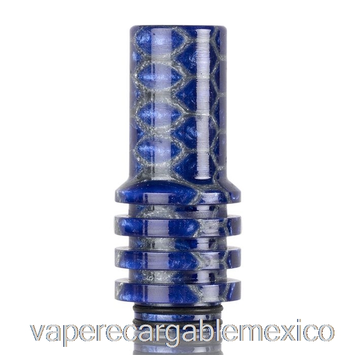 Vape Recargable 810 Chimenea Piel De Serpiente Punta De Goteo Azul